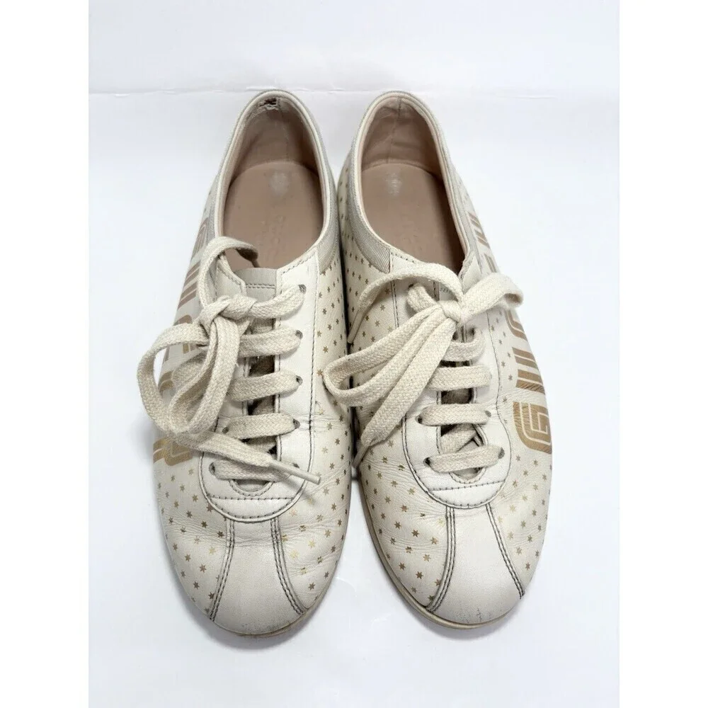 Gucci Cream and Red Sneakers